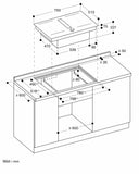 Gaggenau Serie 200 Flex-induktionshäll - CV282 planmontering